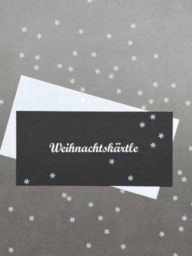 Das Weihnachtskärtle und für Kenner die Weihnachtskarté